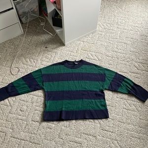 Green and Navy Sweater